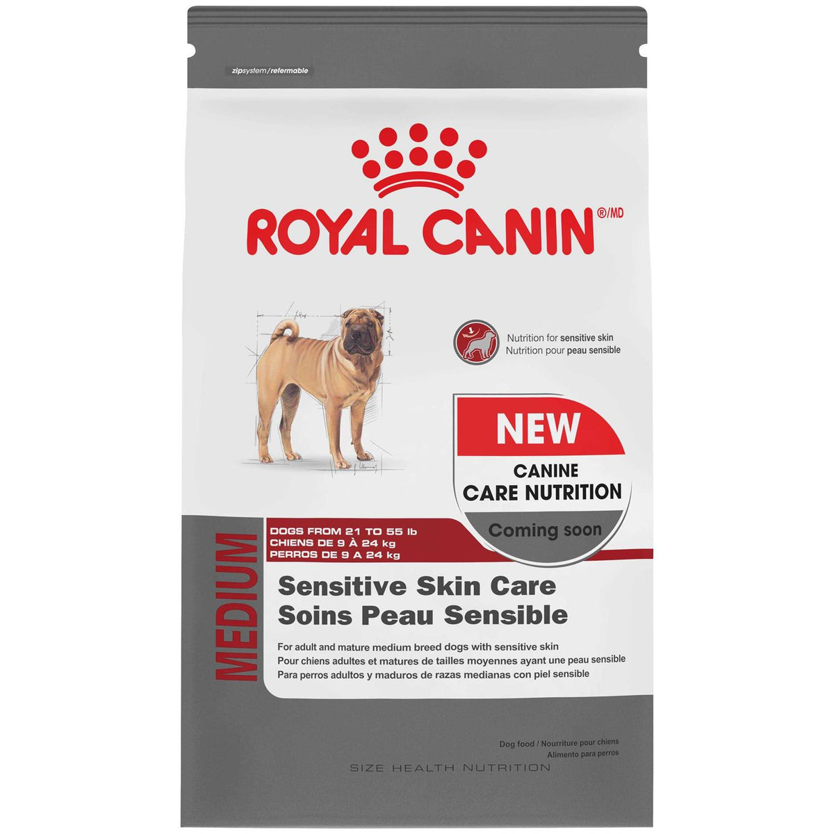 Adult Medium Sensitive Skin Care Dry Dog Food E25519