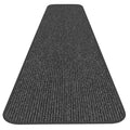 Charcoal Black Skid-Resistant Carpet Runner X47152