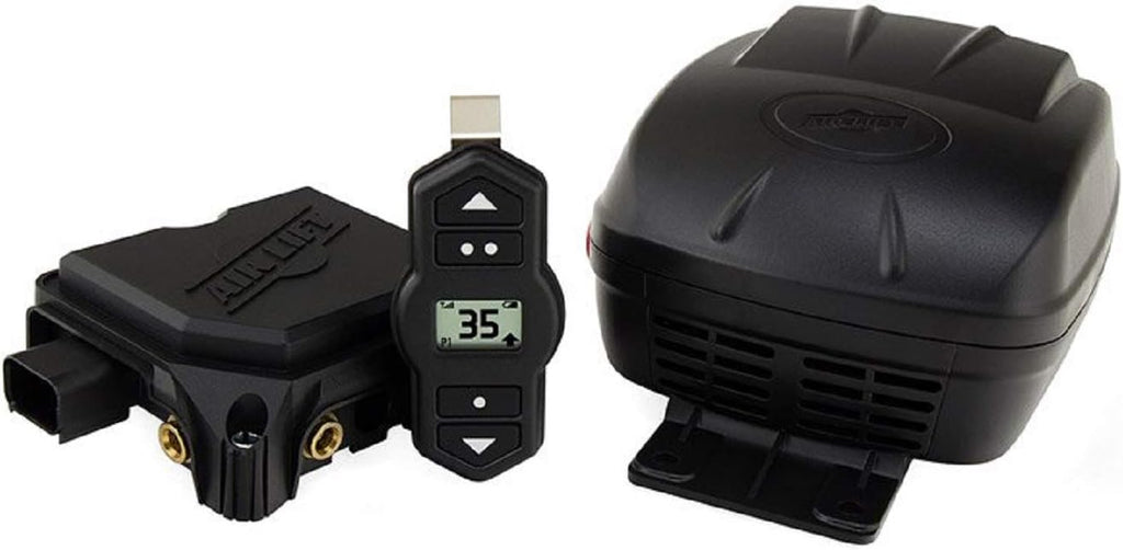 Set of Wireless On-Board Air Compressor System with Rear Load Lifter 5000 Kit for Ford F-150 Pickup 4WD M51037