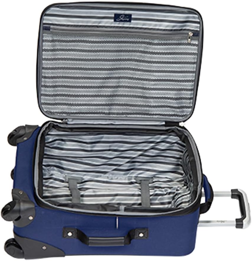 Softside Carry-On Luggage with Wheels, 20 inch, Surf Blue Q3300