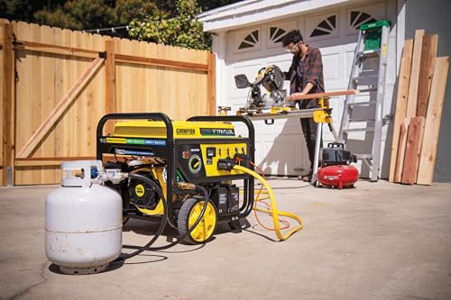 12,500-Watt Electric Start Tri Fuel Portable Generator A72454