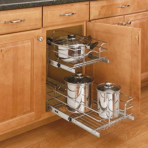 15 in. W x 22 in. D 2-Tier Wire Basket N84348
