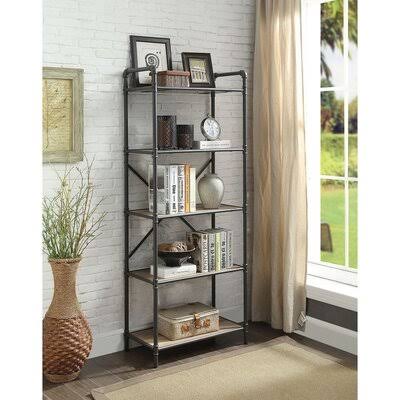 14x22 W Steel Etagere Bookcase 5 Shelves R308987