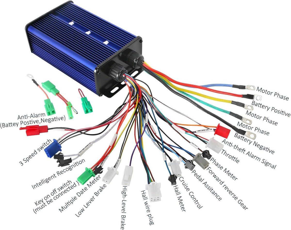 3000W 72V Brushless Electric Motor Kit with Speed Controller I6856
