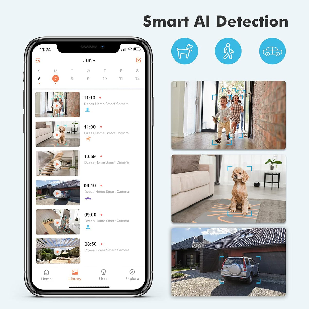 Solar Security Camera Outdoor Wireless with Siren and Spotlight, Battery Powered WiFi, Motion Detection, Color Night Vision, IP66 Waterproof Z798