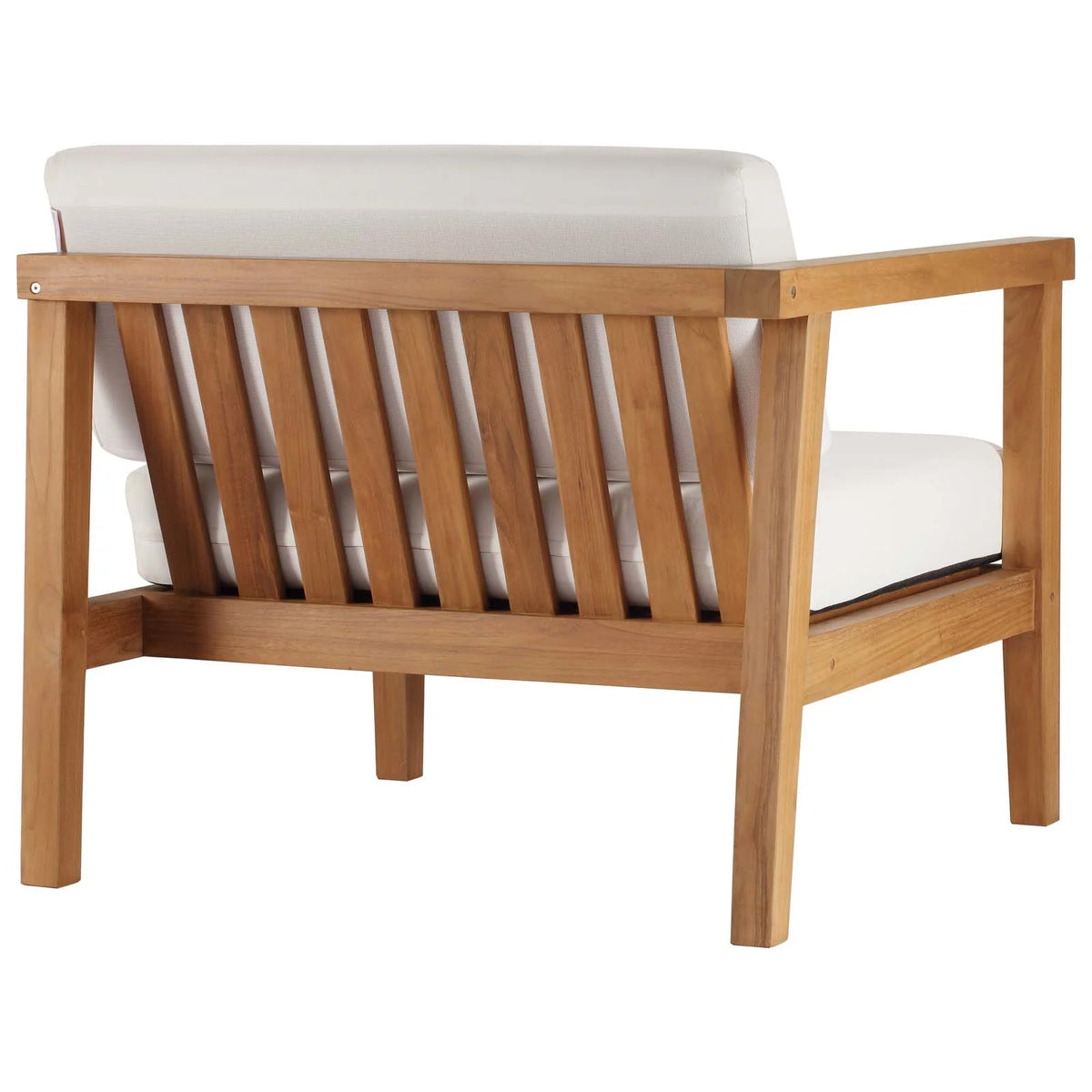 Natural White Teak Wood 3-Piece Sectional Sofa Set X17117