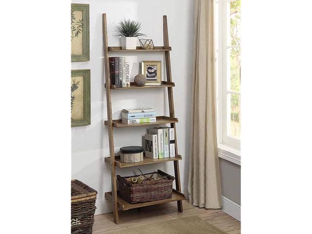 Driftwood Bookshelf Ladder P40243