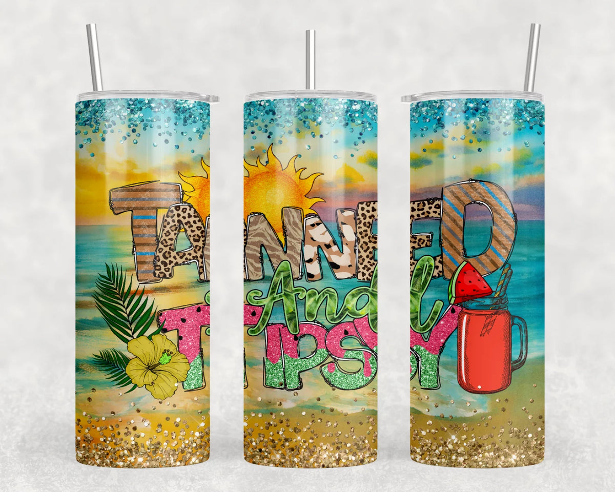 20 Oz Insulated Metal Tumbler with Lid and Straw F411515