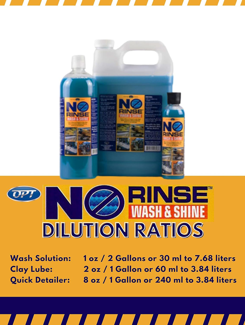 No Rinse Wash & Shine - 1 Gallon, Case of 4 B122814
