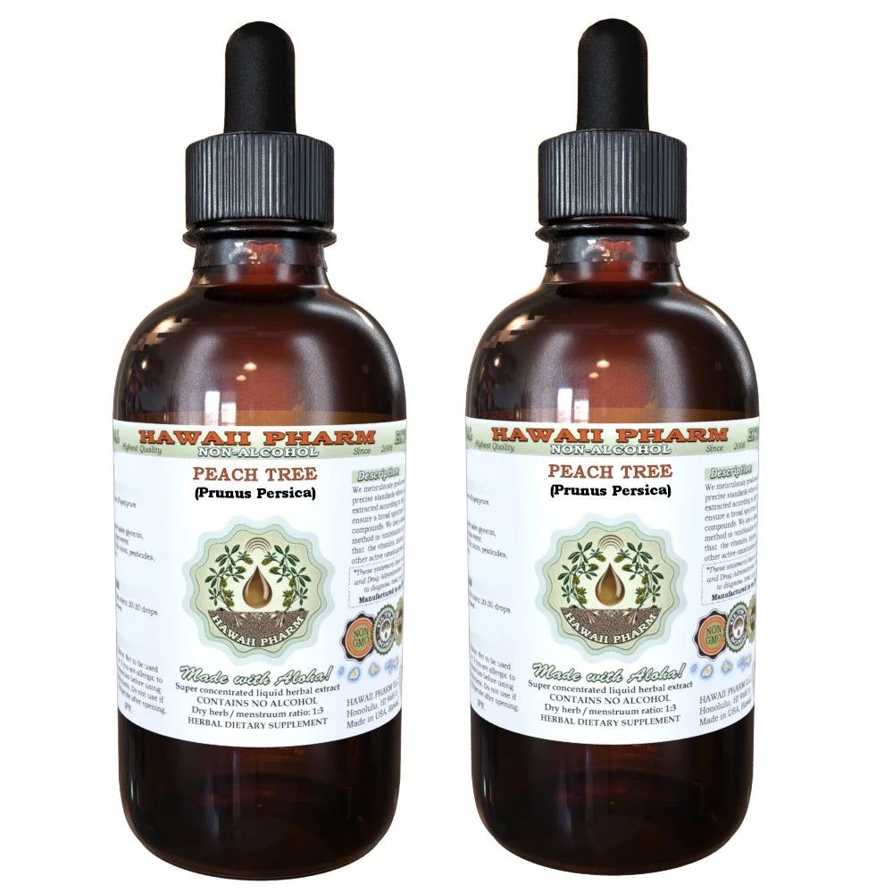 Peach Tree Dried Bark Alcohol-Free Liquid Extract 2x4 oz B564