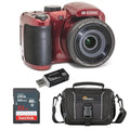 16MP Digital Camera 25X Optical Zoom 24mm Wide Angle Lens Optical Image Stabilization 1080P Full HD Video 3" LCD Camera with Bag & 32GB SD Card T537