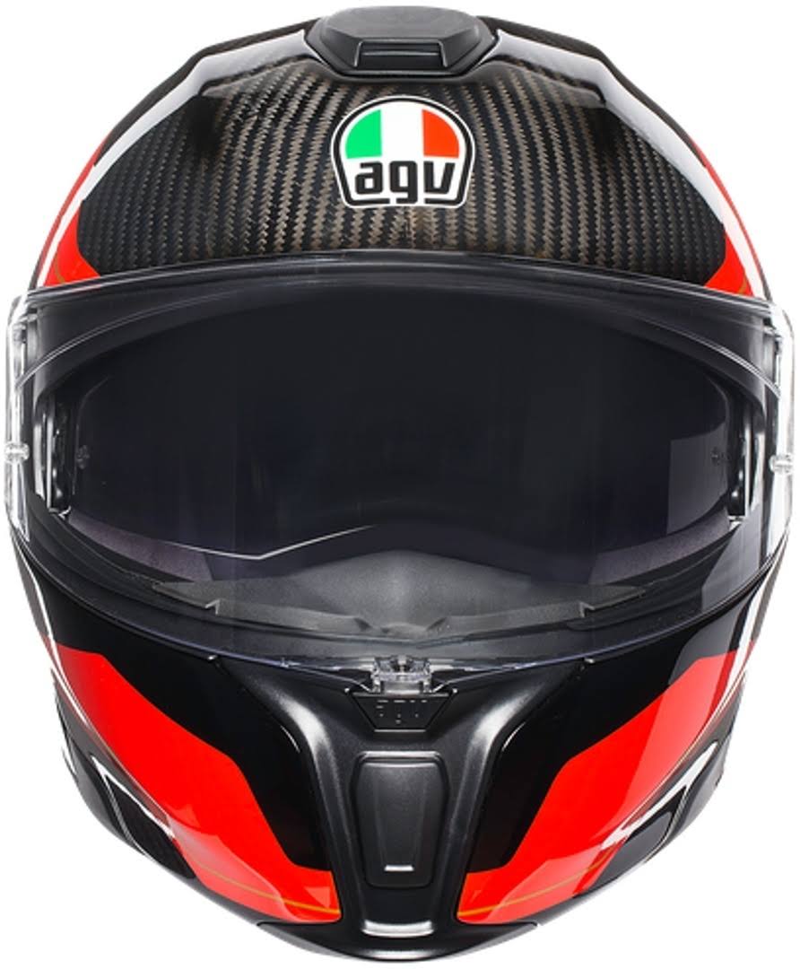 Carbon Red White Helmet Size S F3251