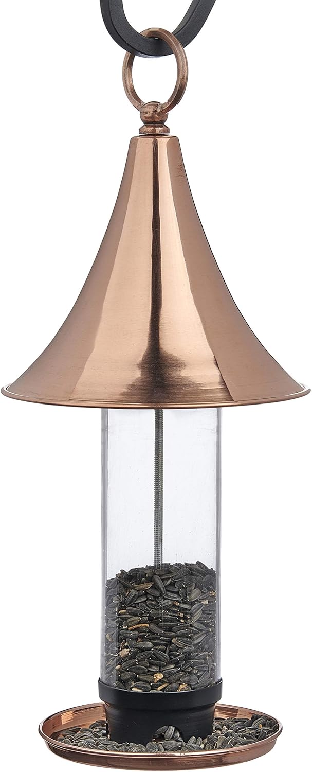 Polished Copper Bird Feeder K9208