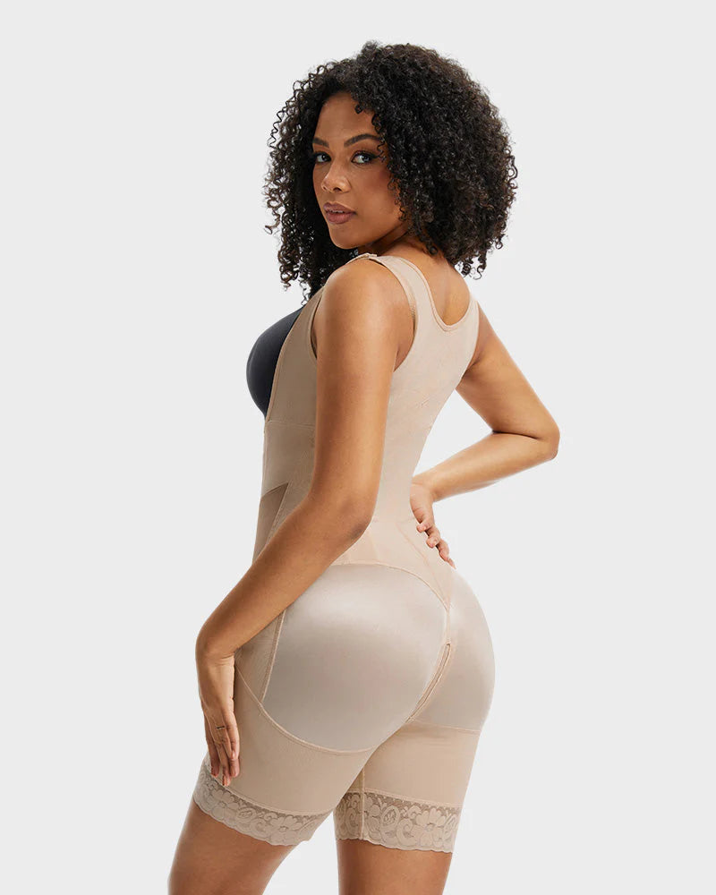 Double-Layer Open Bust Full Body Shaper A839