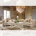 White 3Pcs Carved Wood Sofa Set K292183