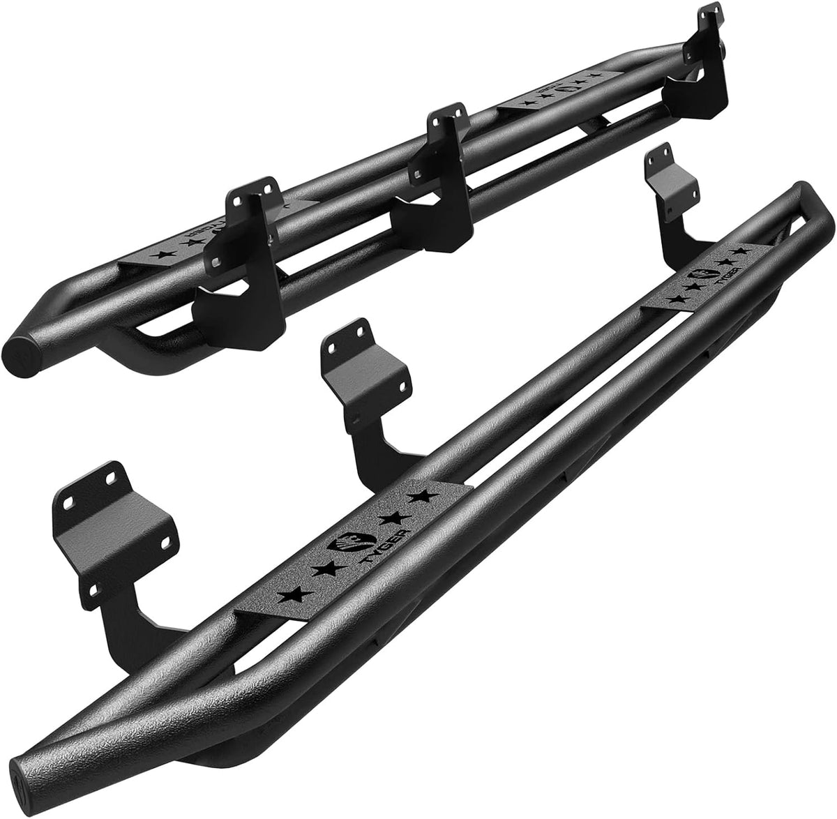 Textured Black Side Step Rails I112