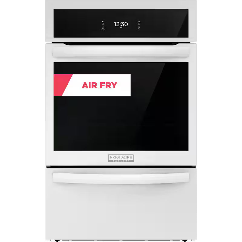 24 in. Single Gas Built-In Wall Oven with Air Fry Self-Cleaning in White B58527
