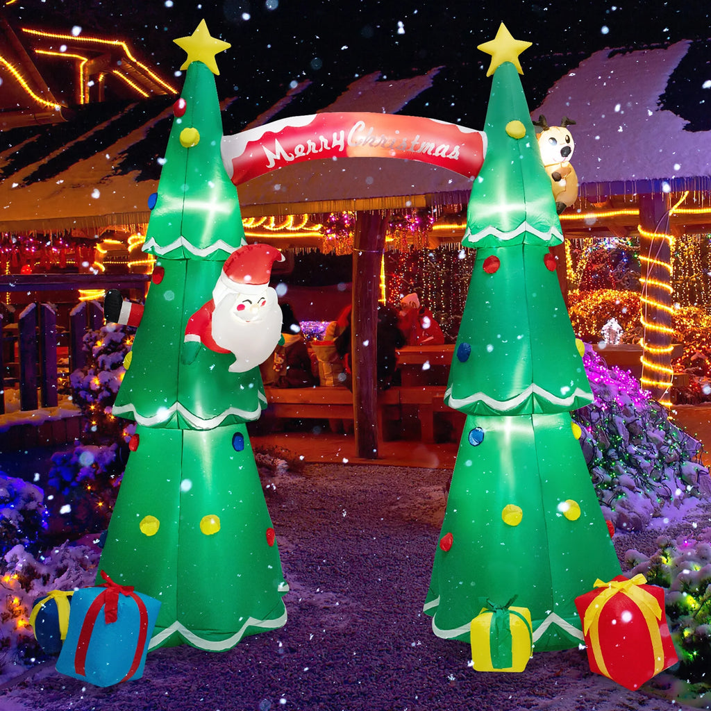10FT Tall Christmas Inflatable Arch with Air Blower & LEDs A616584