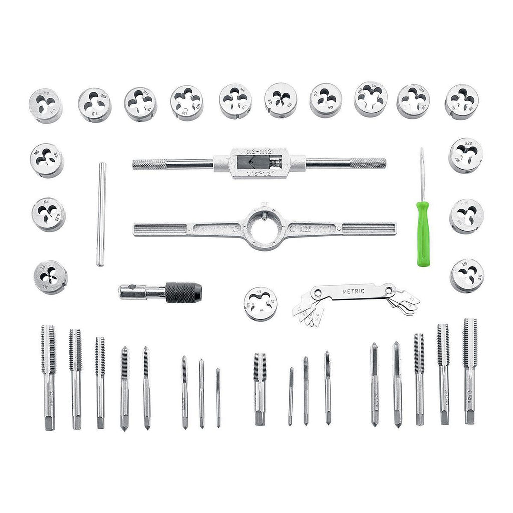 Carbon Steel Metric Tap and Die Set, 40 Piece P988856