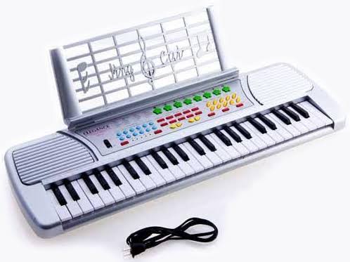 Silver Electronic Piano Keyboard I4779