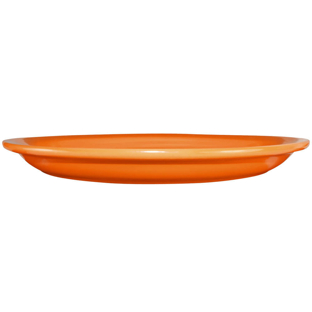 Orange Stoneware Narrow Rim Platter B5567