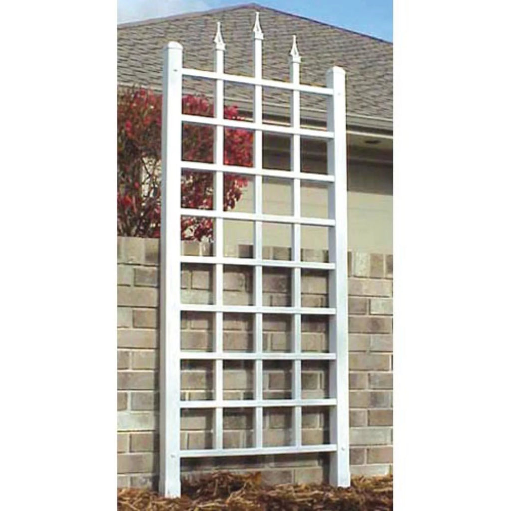 White Vinyl Wall Trellis U471