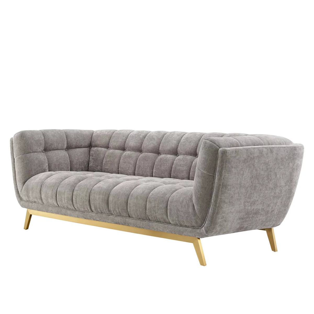 Light Grey Velvet Sofa G343402