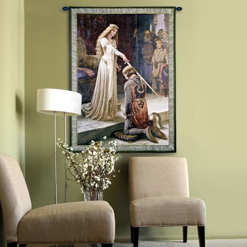 Woven Tapestry Wall Art Hanging 100% Cotton 40x31 V353