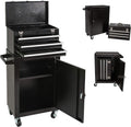 Black & Red Rolling Tool Chest with 3 Drawers L7066