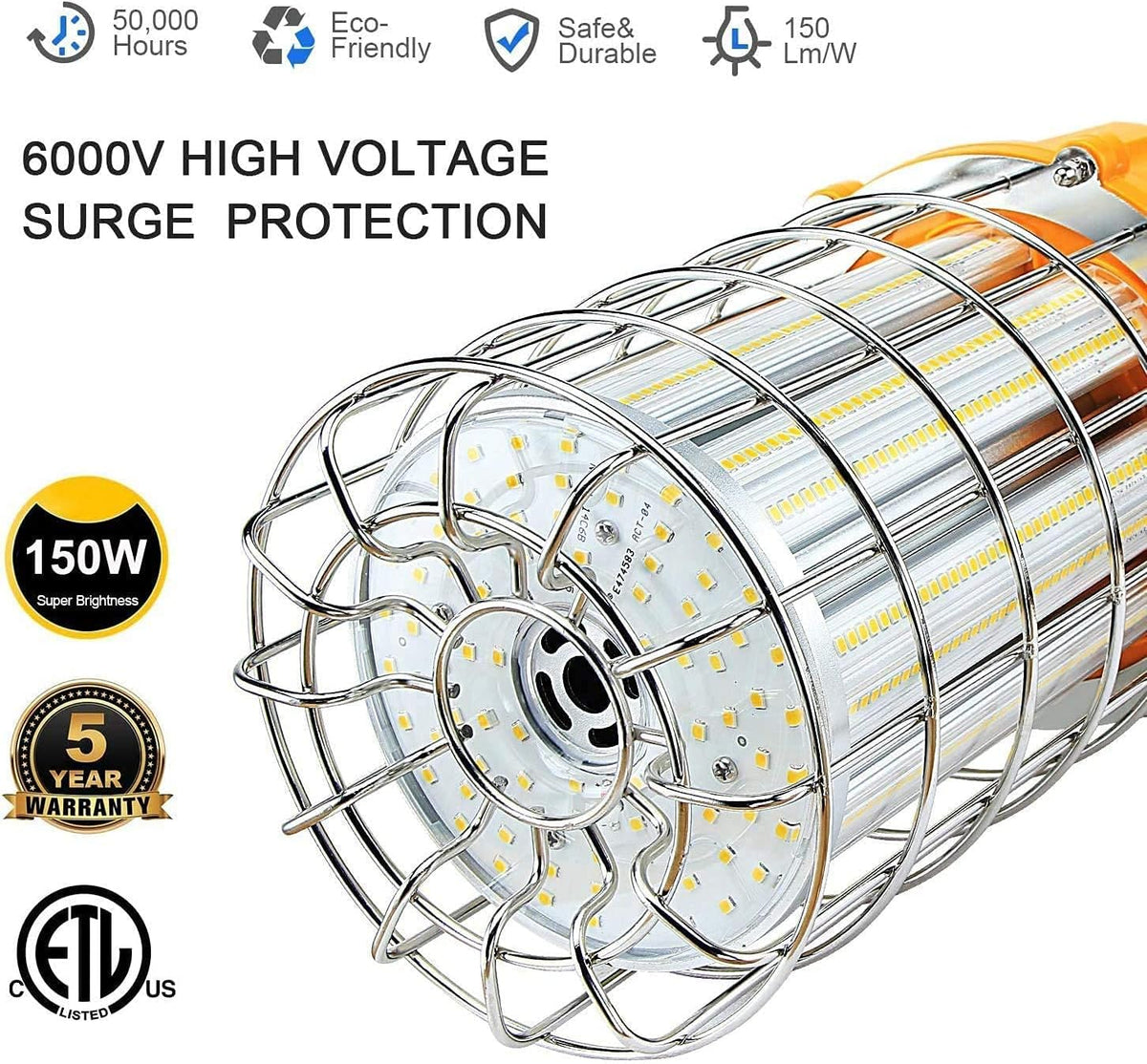 150W LED Portable Work Light 22500LM 5000K with Hook I7025