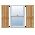 Framed Board-n-Batten Shutters, Rough Sawn Western Red Cedar (Per Pair) B3779