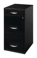 3 Drawer Letter Width Vertical File Cabinet with Pencil Drawer, Black A205681