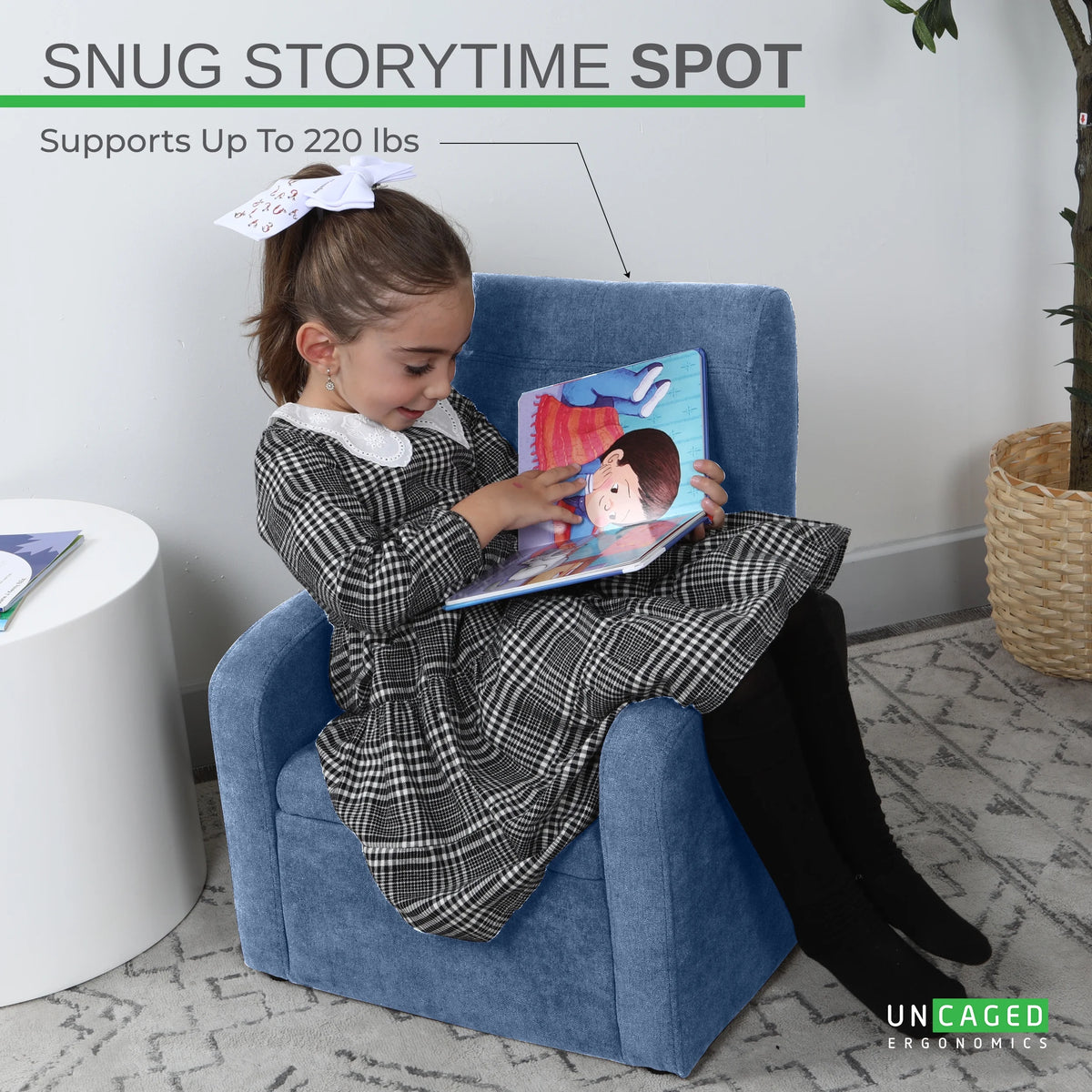 Kids Sofa Chair Folding Ottoman X8420