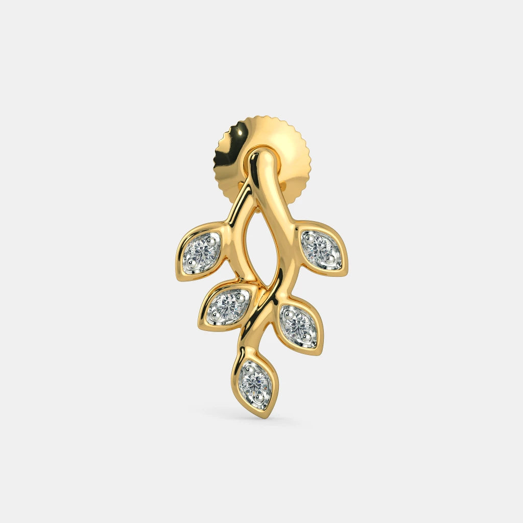18Kt Yellow Gold Diamond Stud Earrings K612533