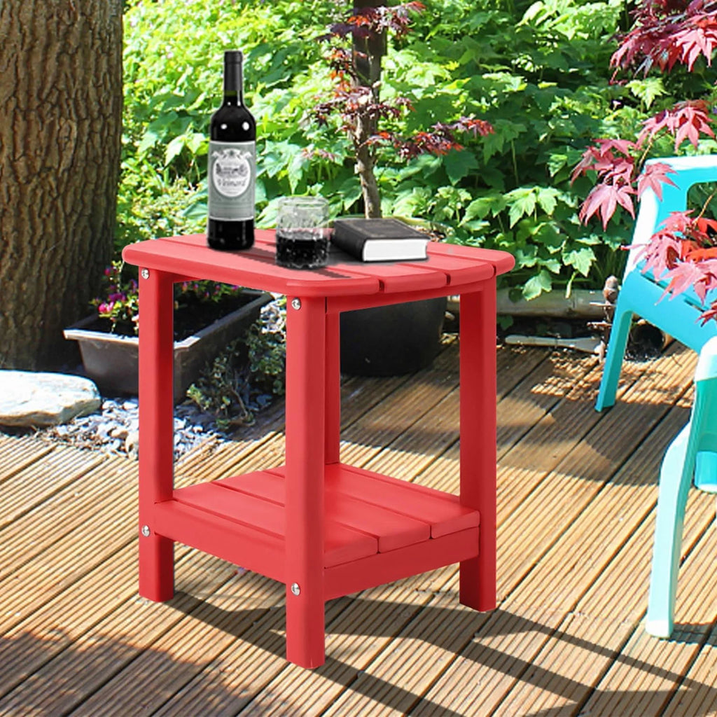 Black HDPE Adirondack Side Table D851