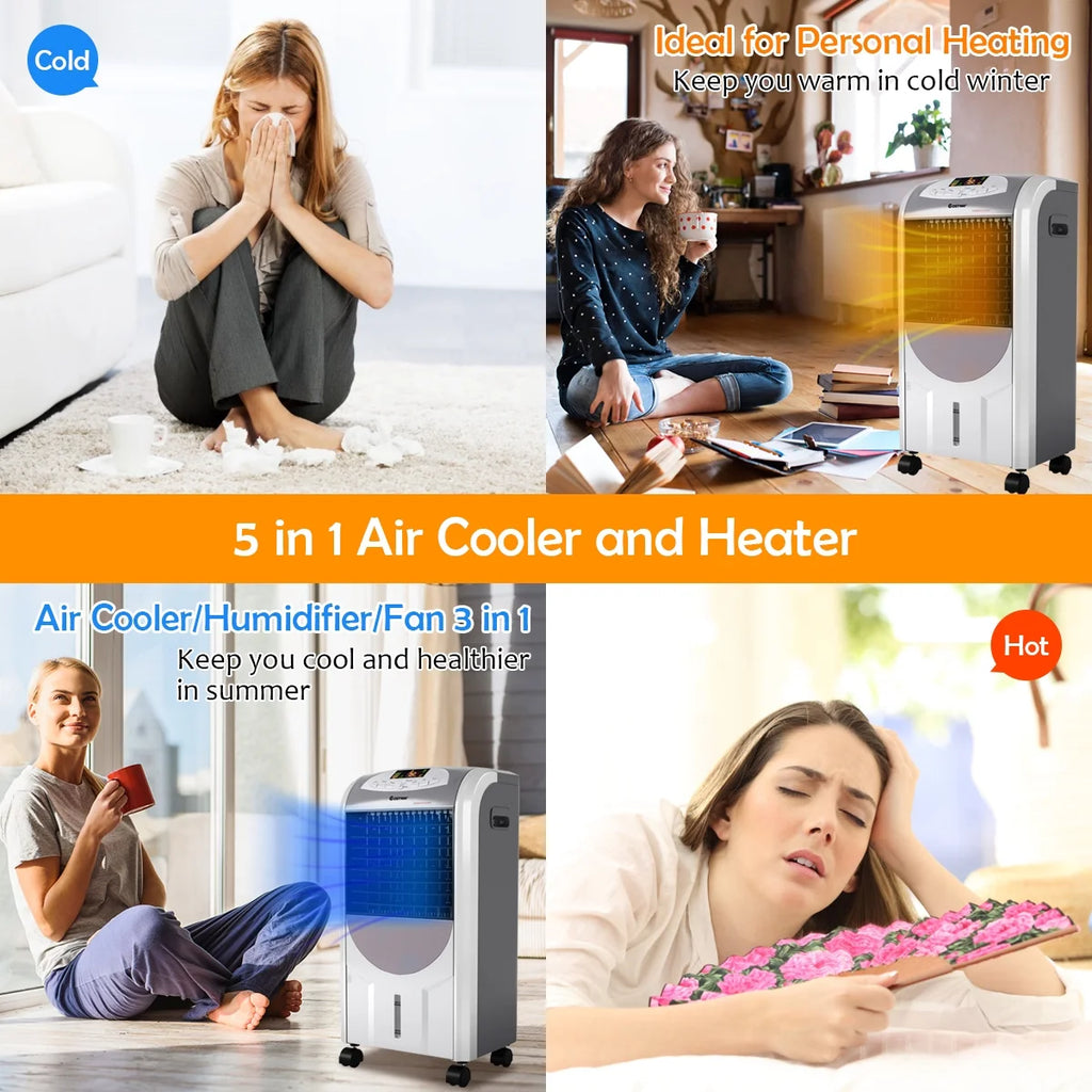 Portable Air Cooler Fan & Heater Humidifier with Remote Control I691