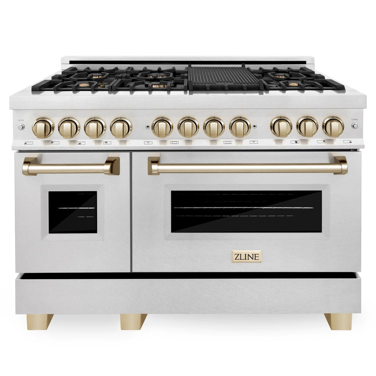 48 in. Gas Burner Electric Oven Stainless Steel B43019