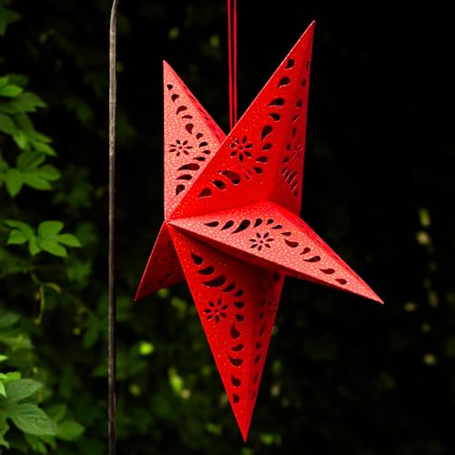Purple Paper Star Lantern with Gold Accents P57200