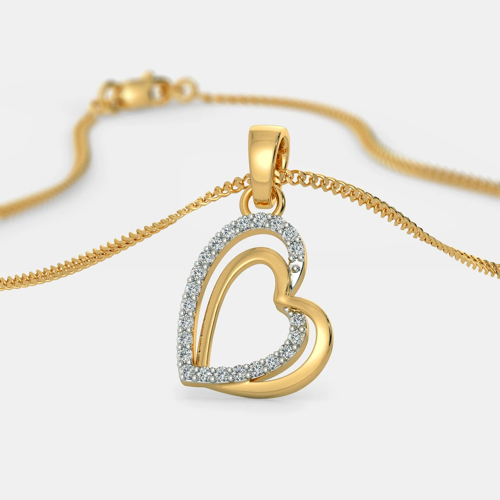 18Kt Yellow Gold Diamond Pendant M480