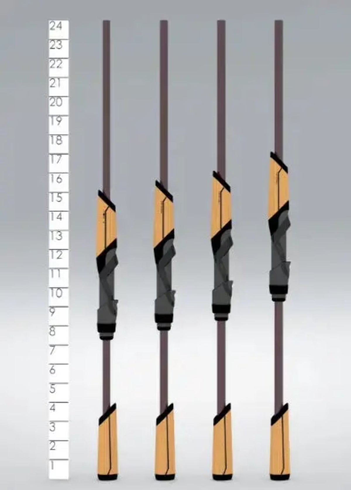 6'10 Medium Light Extra Fast Spinning Rod C93701