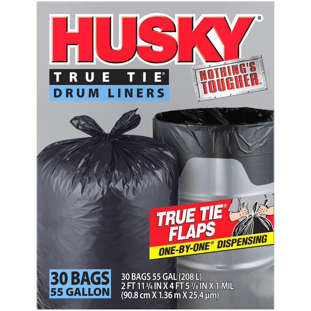 Black 55 Gallon Drum Liner 30 Count V4847