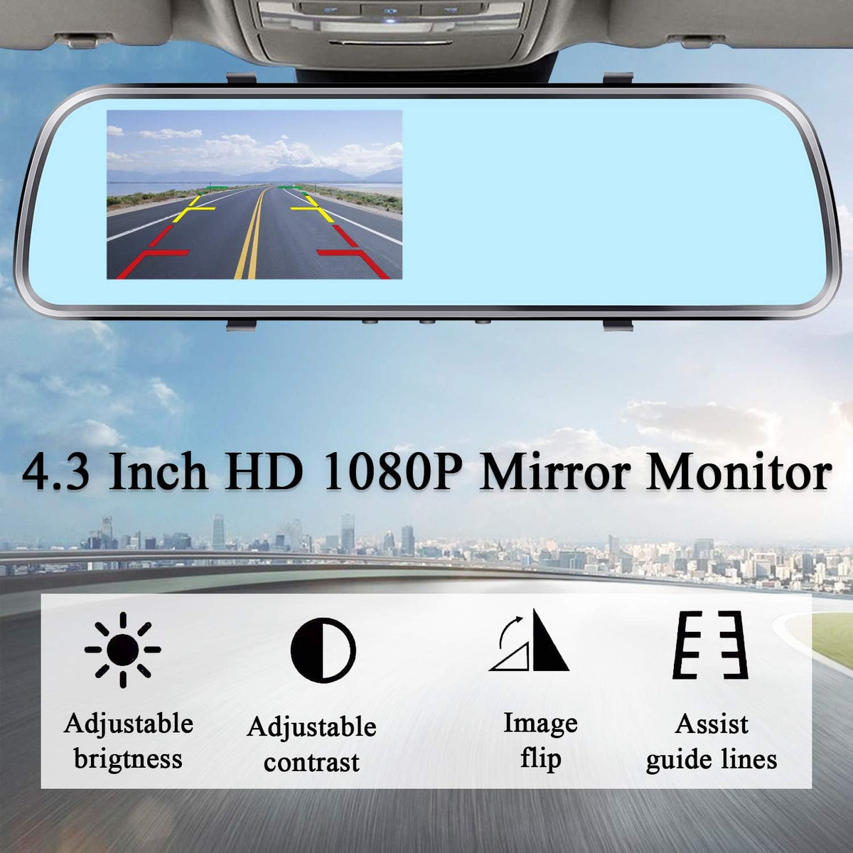 4.3'' HD 1080P License Plate Rear View Camera X552772