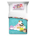 Comforter and Pillowcase 2-Piece Set Twin/Full Reversible Q629