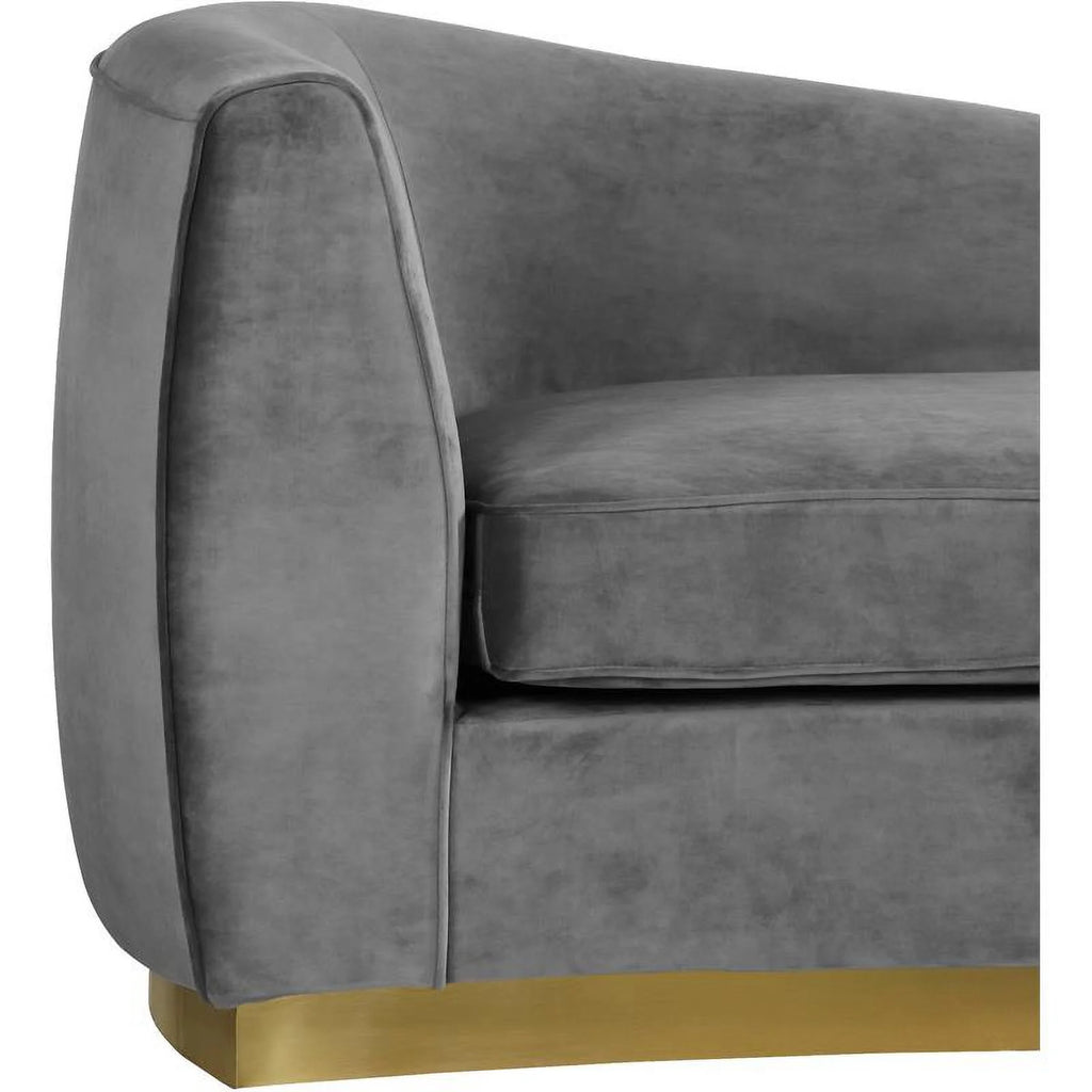 3-Piece Velvet Accent Chair Chaise and Loveseat D949