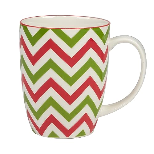 Set of 6 Assorted 14 oz Porcelain Mugs F8056