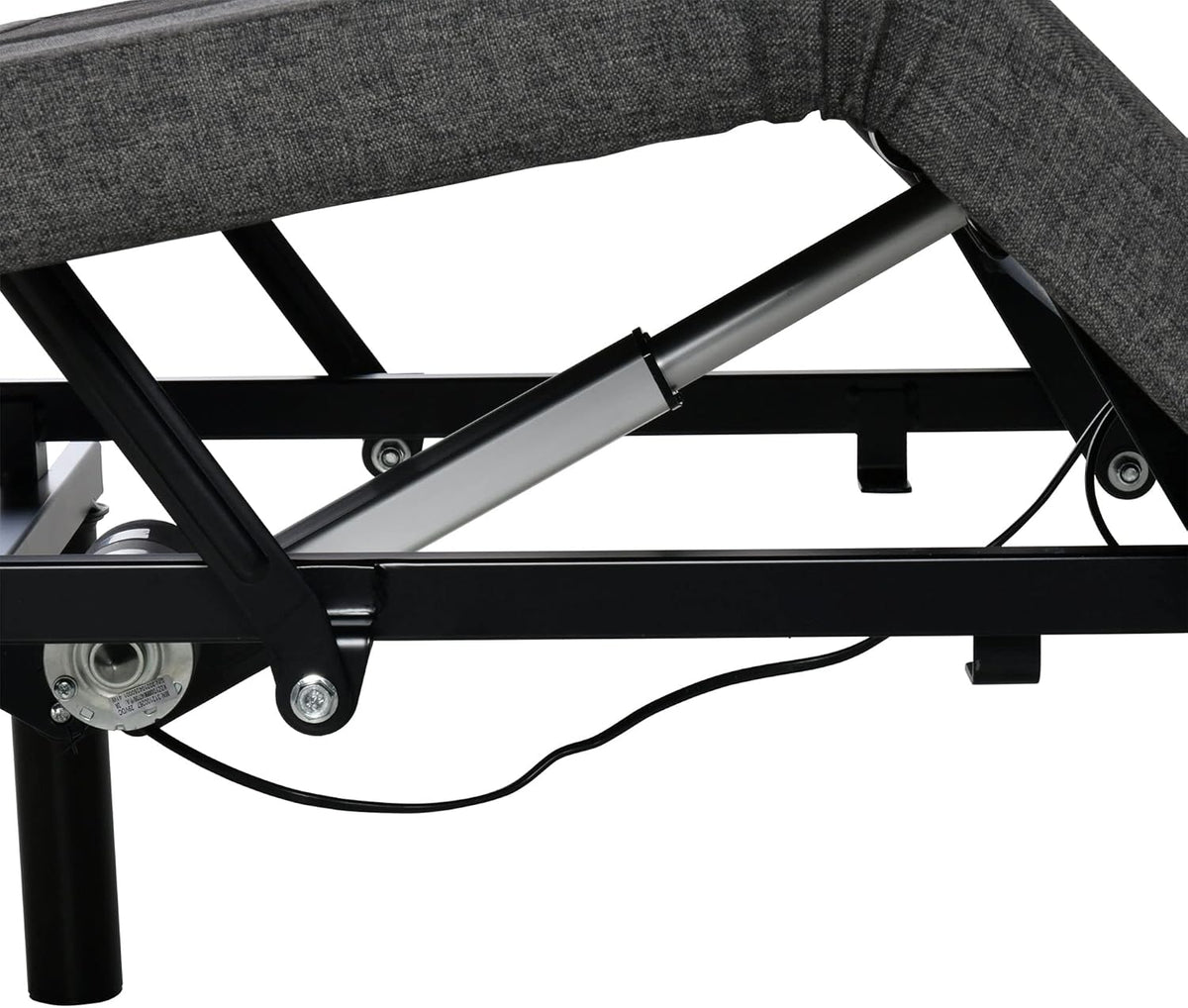 Gray Twin XL Adjustable Bed Frame with Wireless Remote H508842