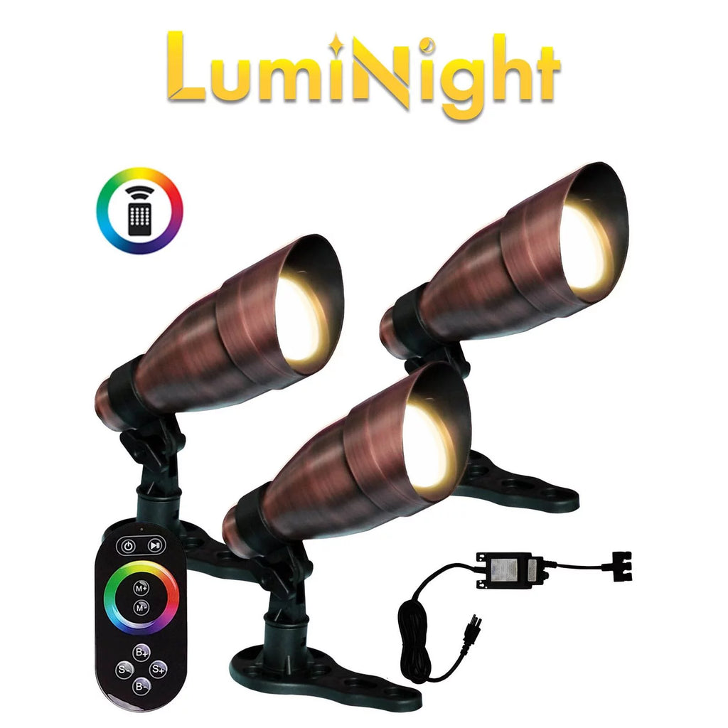 Color Changing Bronze Fountain Light Kit P7603