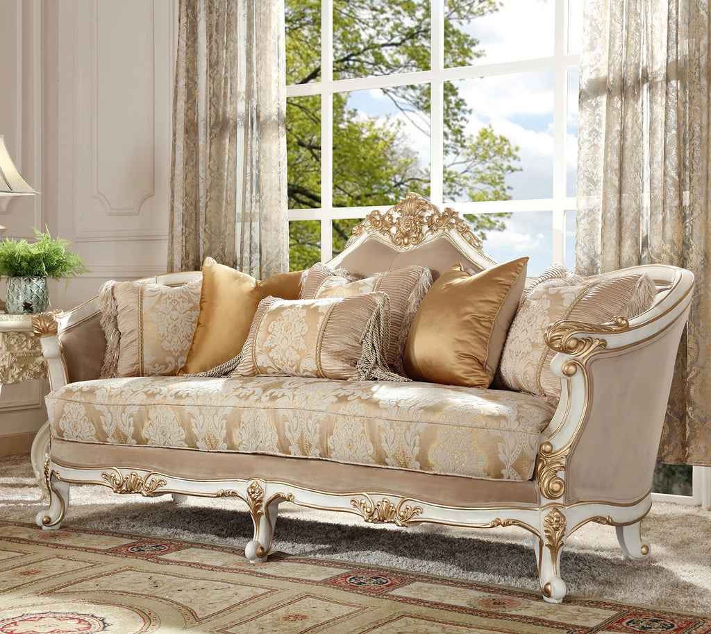 White 3Pcs Carved Wood Sofa Set K292183