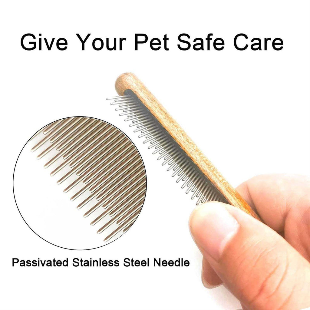 Solid Wood Pet Grooming Comb K604