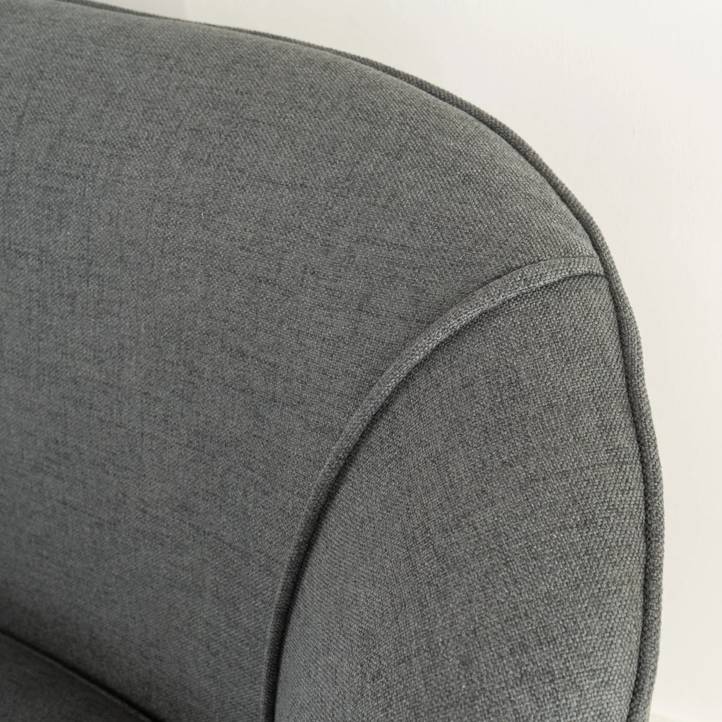Dark Grey Fabric Loveseat E76647